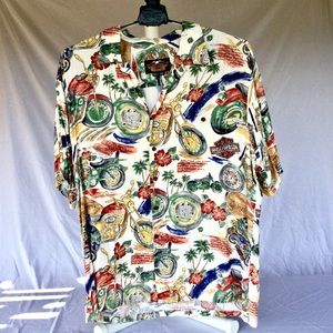 Harley Davidson Hawaiian Motor Cycle Print